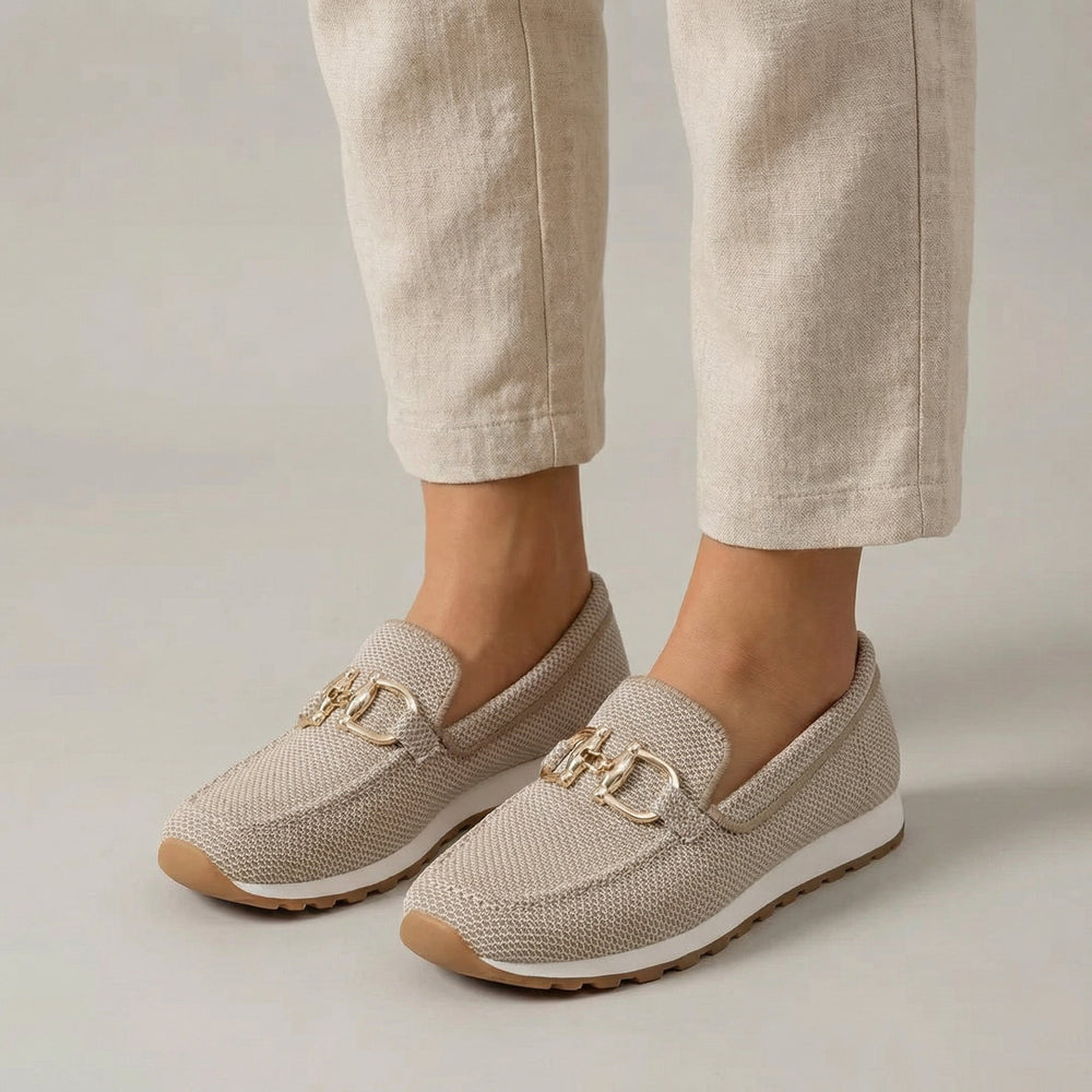 Mocassins orthopédiques aérés pour femmes avec bride en maille et semelle antidérapante 1