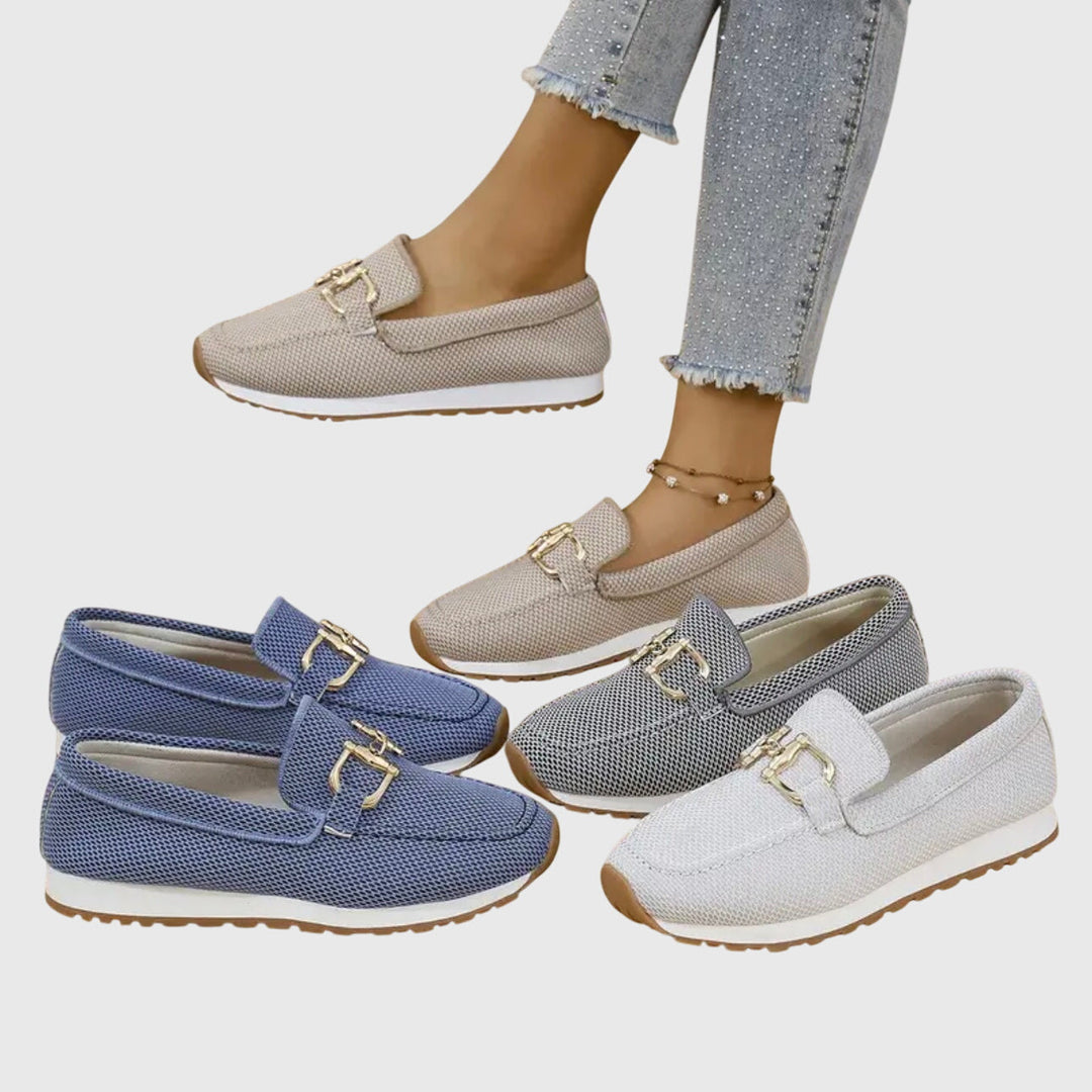 Mocassins orthopédiques aérés pour femmes avec bride en maille et semelle antidérapante 8