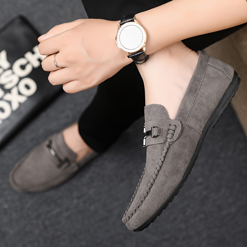 Mocassins pour homme à enfiler, bout rond et boucle sur la bride 5