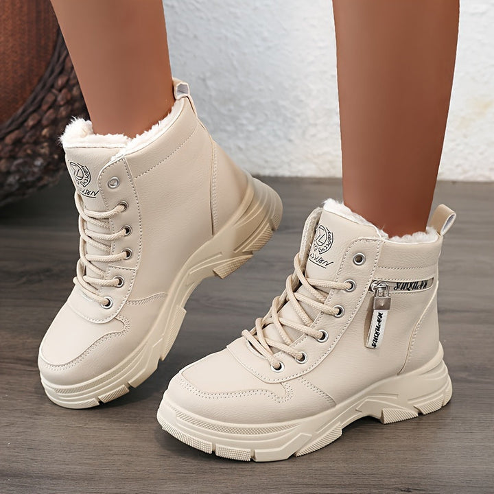 Bottines femme doublure chaude usage hivernal confortable