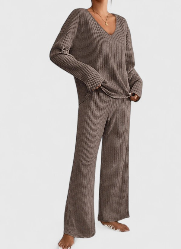 Nora | Ensemble de détente en maille pour femme | Doux, confortable et élégant 3