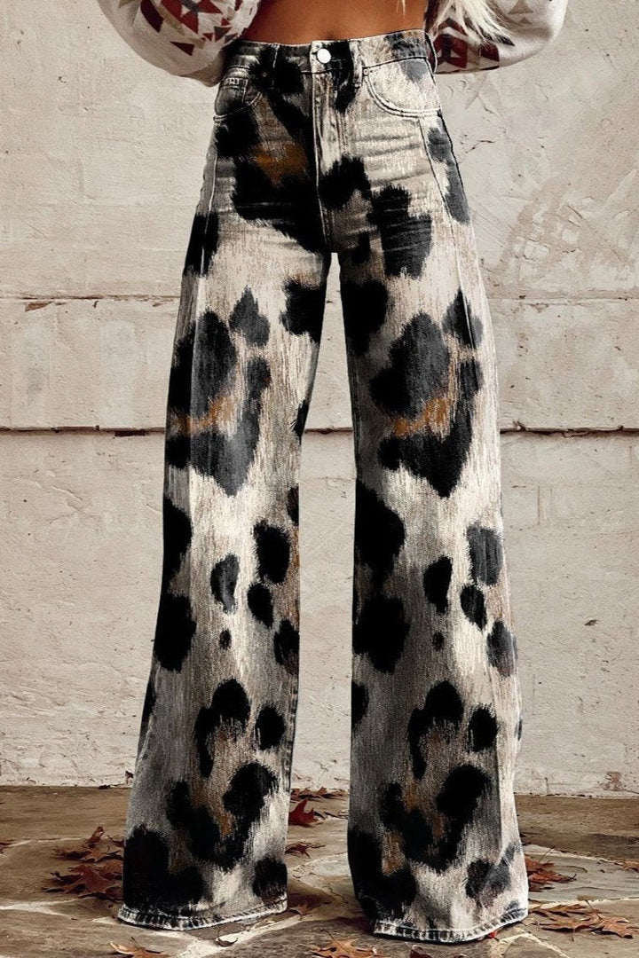 Harper | Wilde Pantalon Évasé Léopard