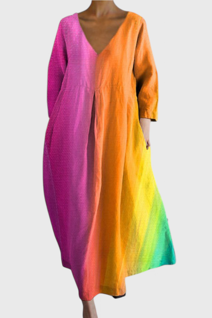 Isalinde | Robe V-cou Confortable