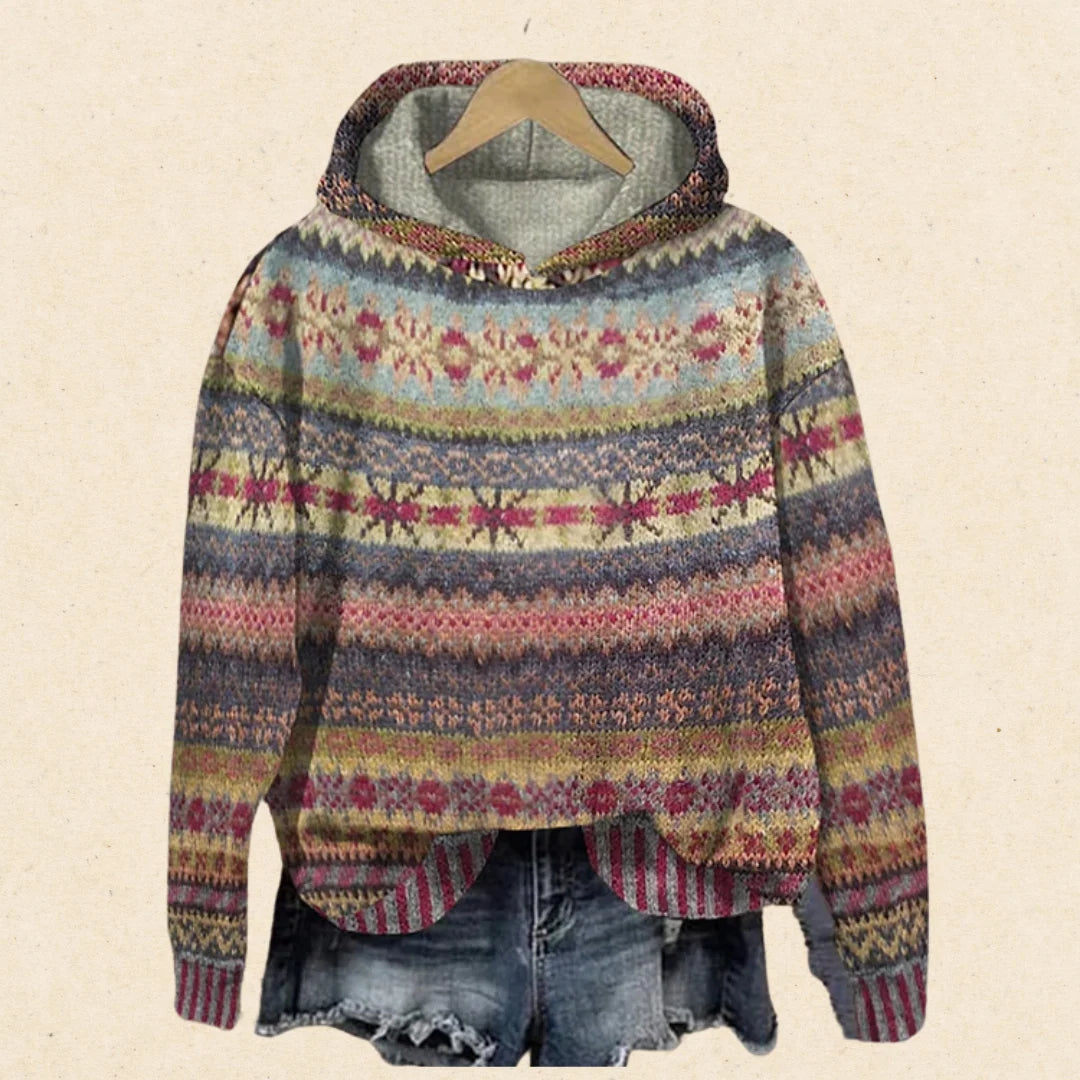Olivia - Pull automne chaud vintage femme 1