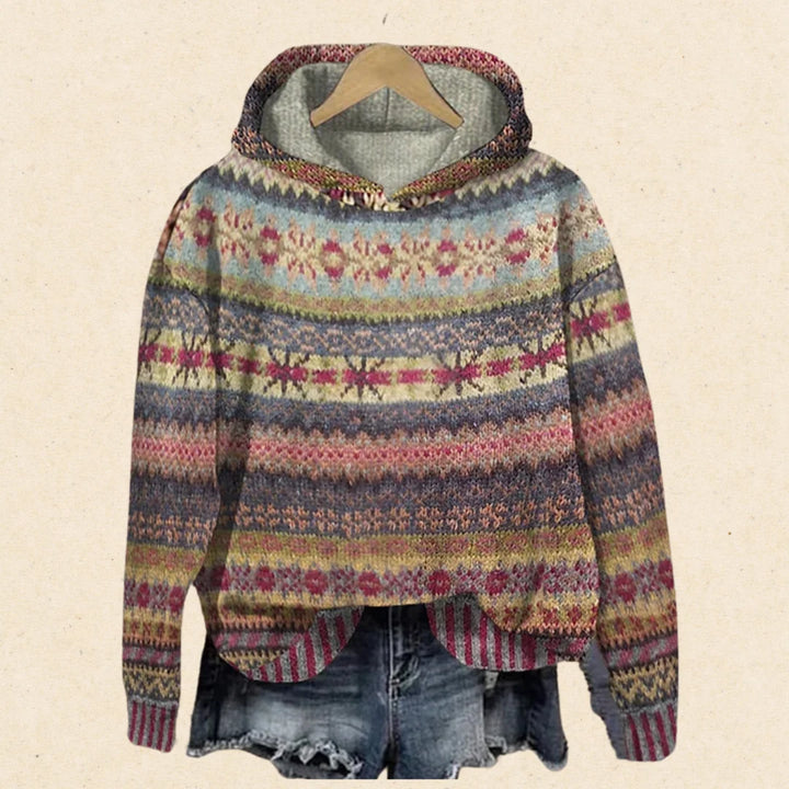 Olivia - Pull automne chaud vintage femme 1