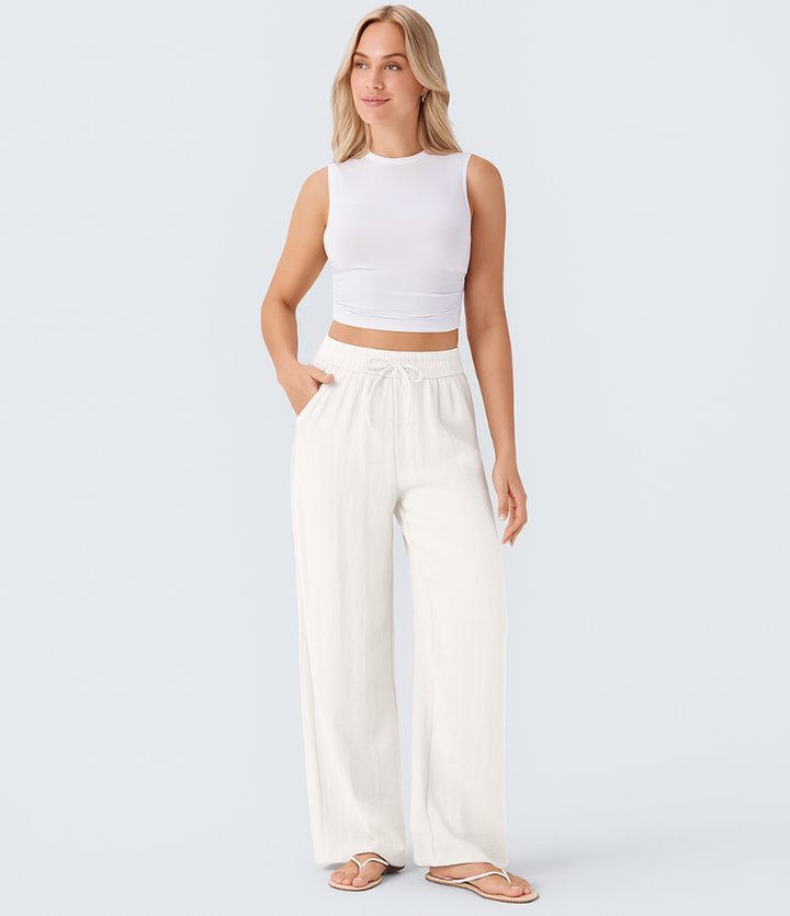 Lisa | Pantalon en Lin Confortable et Aéré avec Jambes Élégantes | 1+1 Gratuit