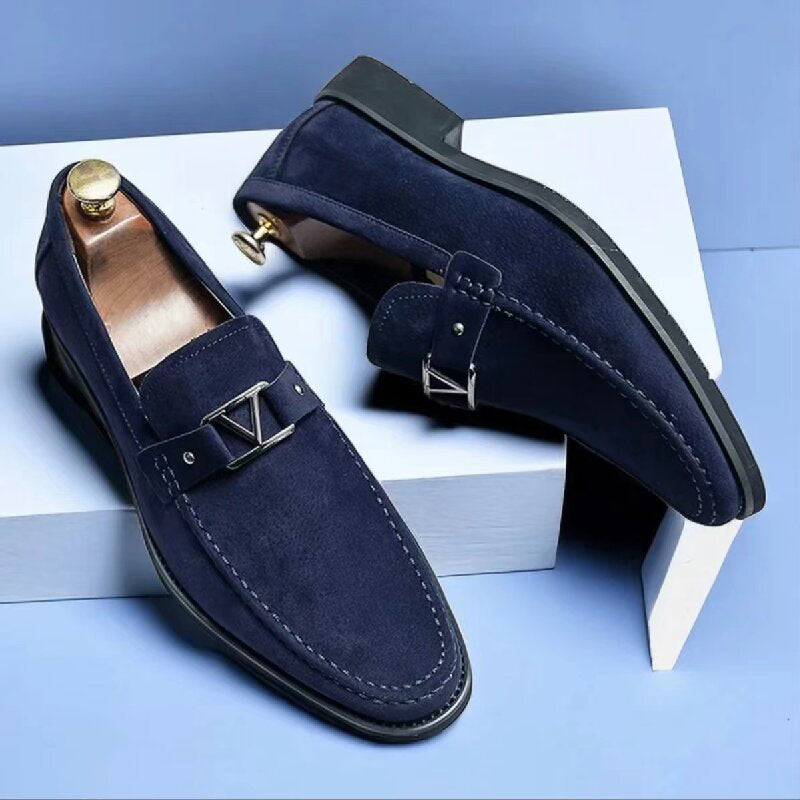 Oskar | Mocassins en daim pour hommes 0