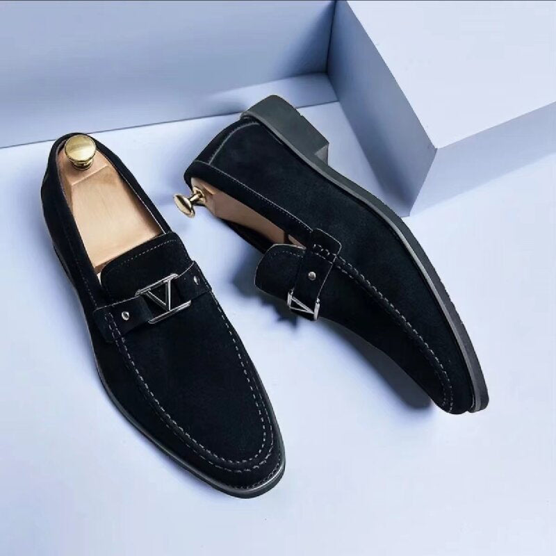 Oskar | Mocassins en daim pour hommes 1