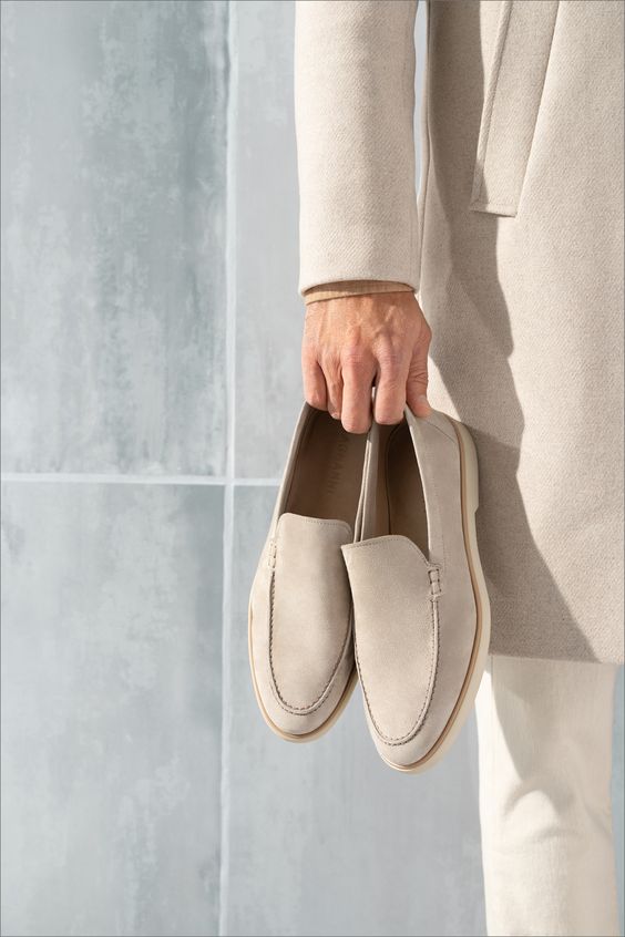 Oskar | Mocassins en daim pour hommes 4