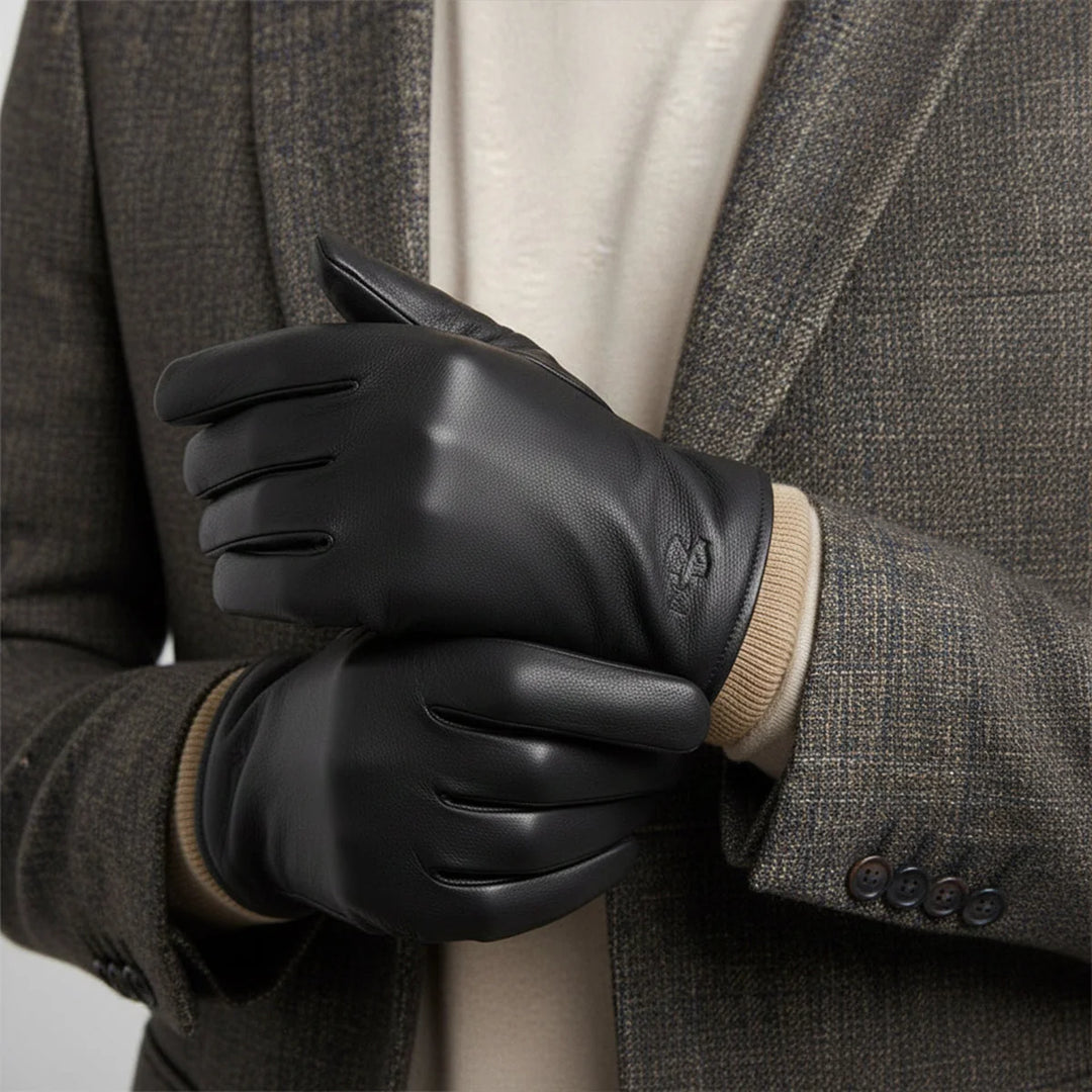 Palermo Gants de Conduite Homme | Similicuir Doublure Laine 0