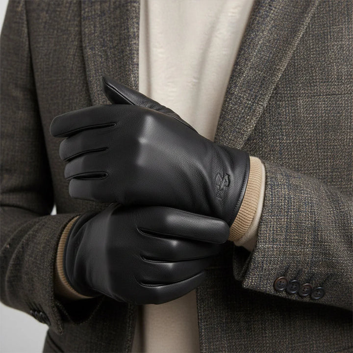 Palermo Gants de Conduite Homme | Similicuir Doublure Laine 0