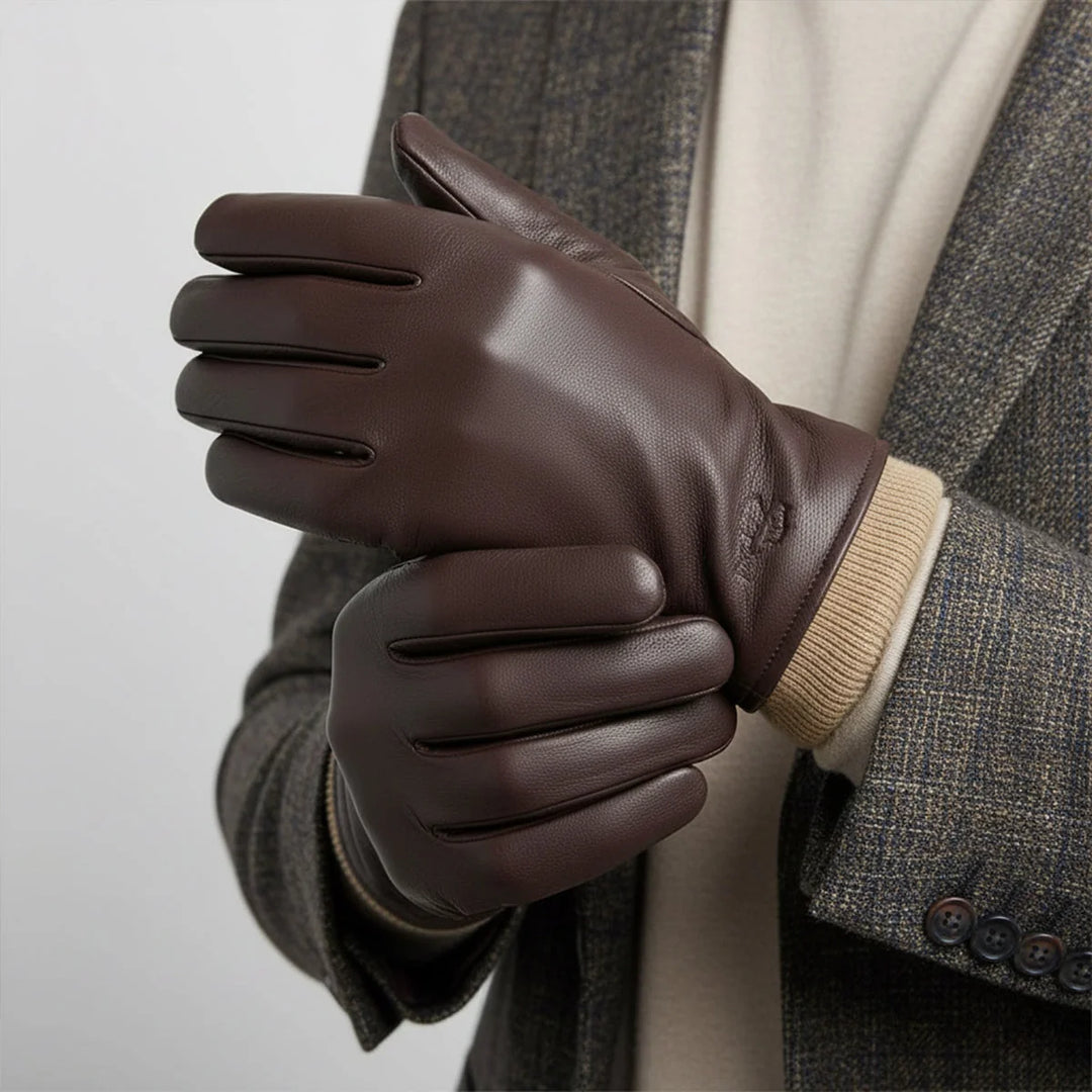 Palermo Gants de Conduite Homme | Similicuir Doublure Laine 6
