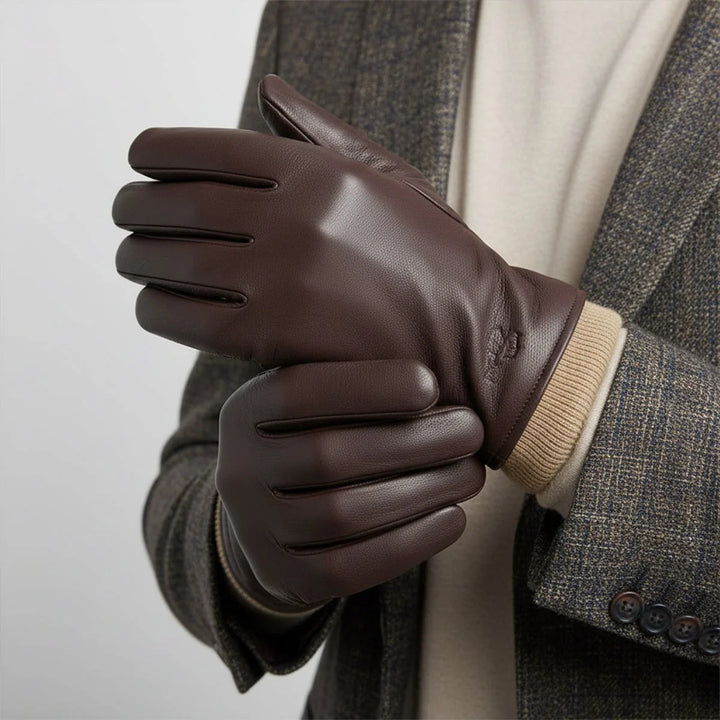Palermo Gants de Conduite Homme | Similicuir Doublure Laine 6