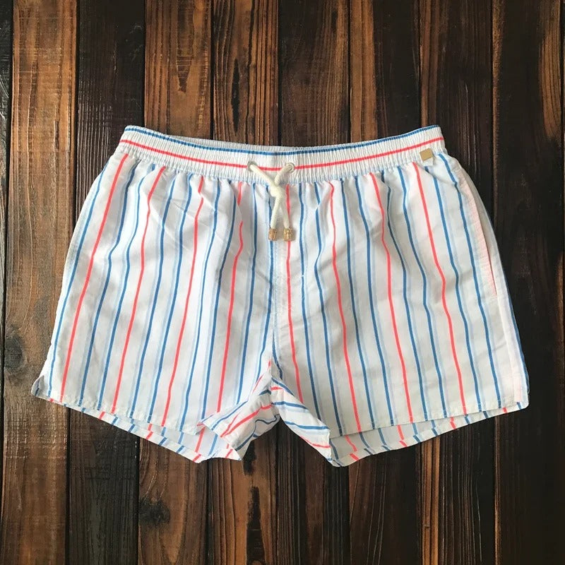 Pantalon court à rayures maritimes 1