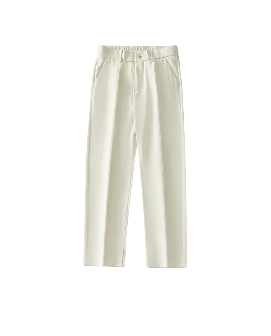 Pantalon élégant plissé pour homme | Coupe droite | Poches fonctionnelles | Idéal pour le travail et les occasions formelles 0