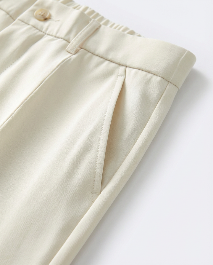 Pantalon élégant plissé pour homme | Coupe droite | Poches fonctionnelles | Idéal pour le travail et les occasions formelles 5