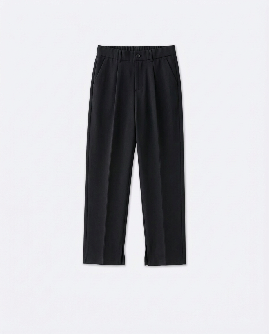 Pantalon élégant plissé pour homme | Coupe droite | Poches fonctionnelles | Idéal pour le travail et les occasions formelles 8