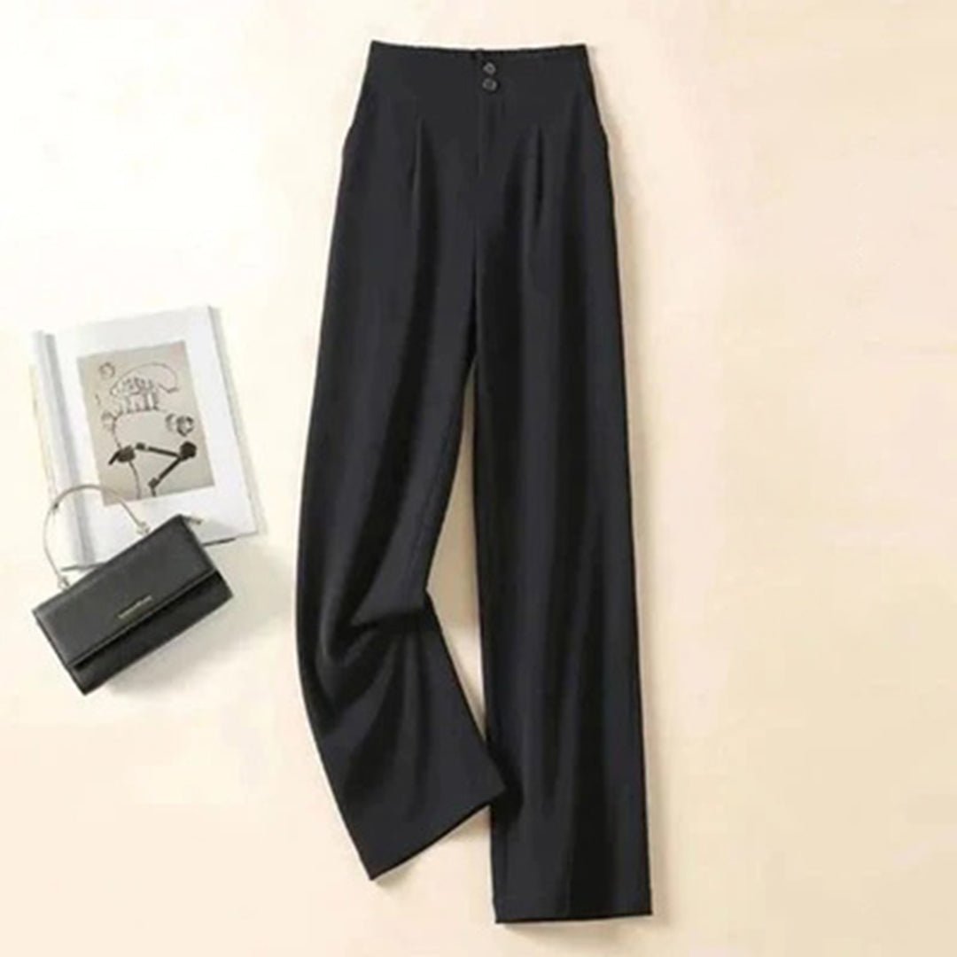 Pantalon en lin pour femme | taille haute, jambes larges, léger 5