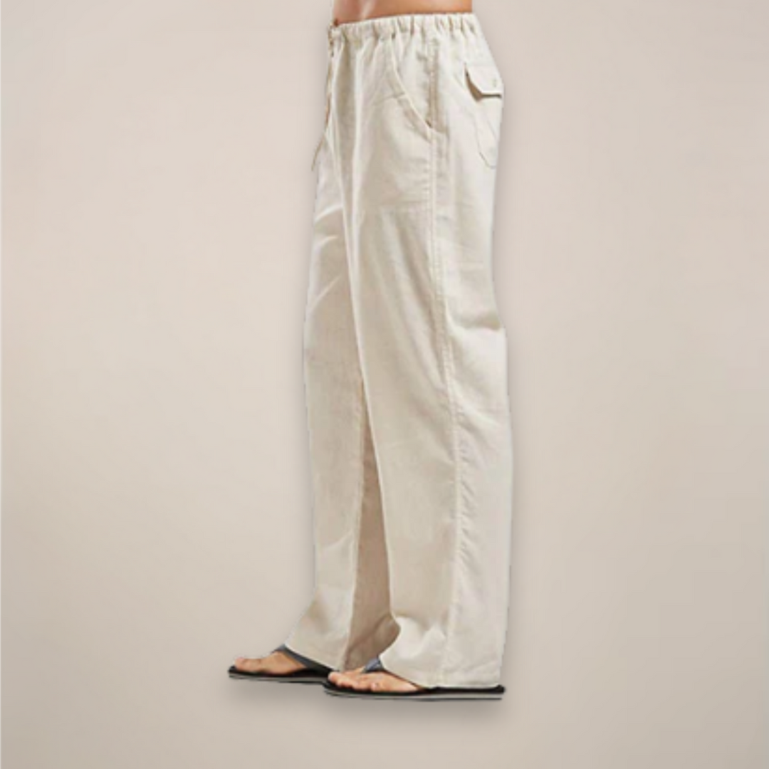 Pantalon en lin pour homme | Mélange léger et respirant pour l'été 2
