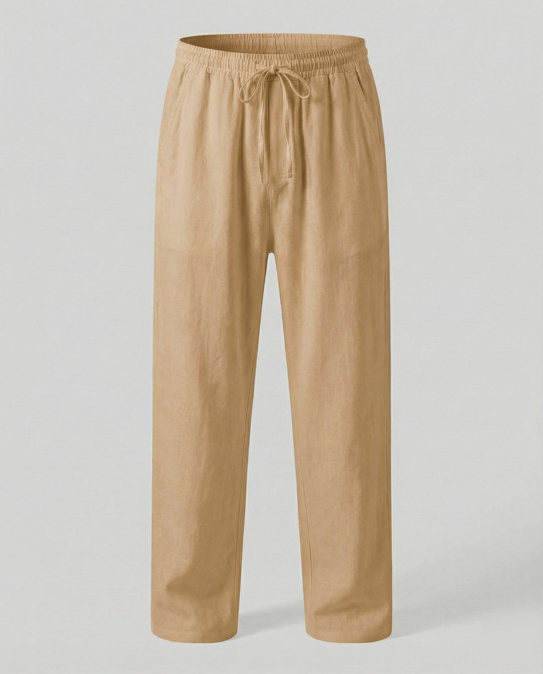 Pantalon en lin pour homme, coupe ample, décontracté 11