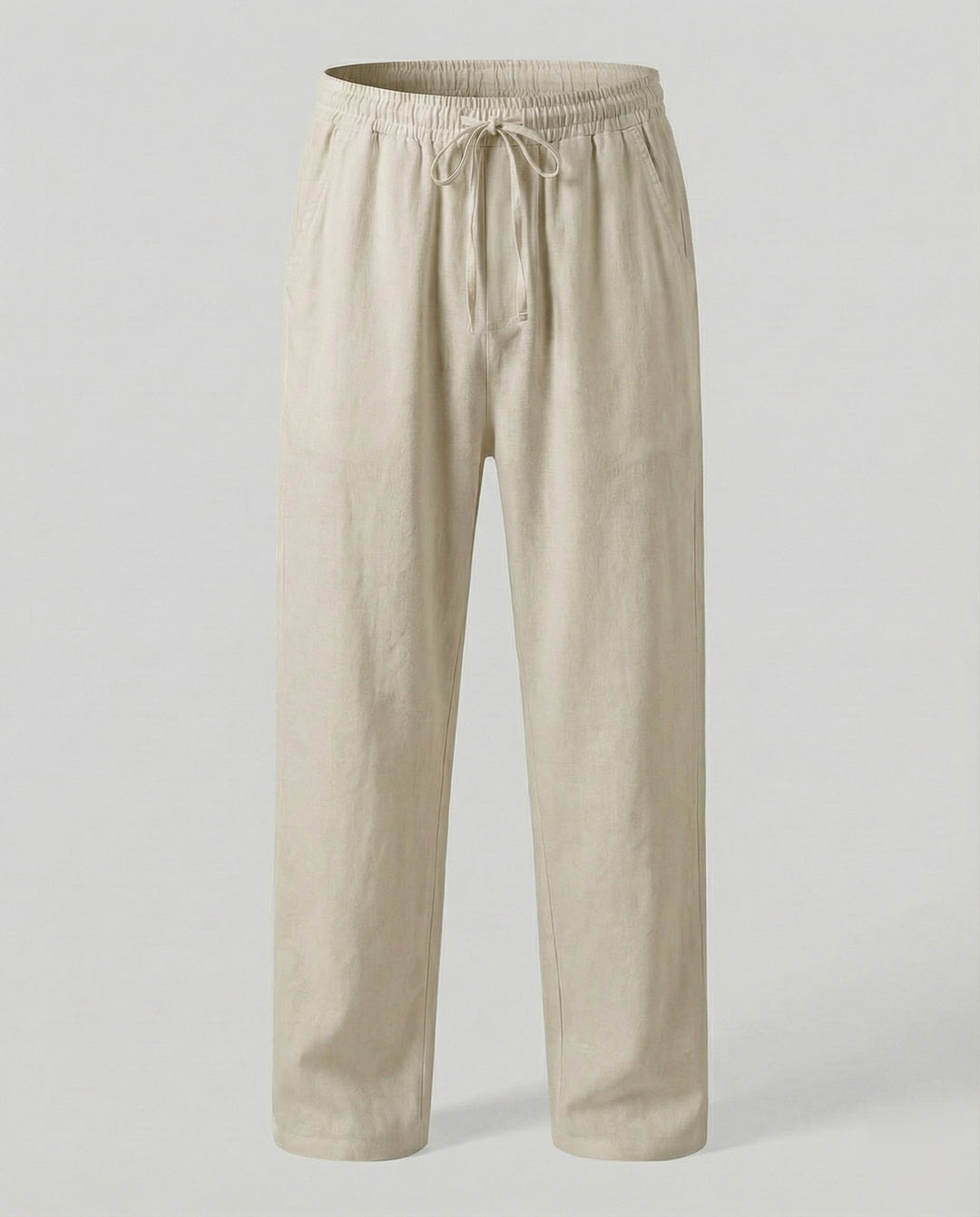 Pantalon en lin pour homme, coupe ample, décontracté 6