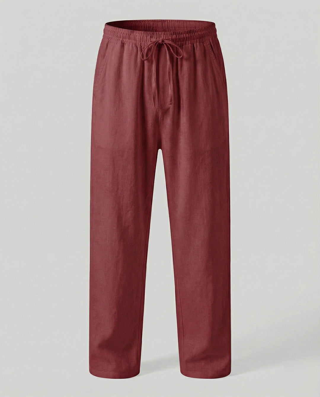 Pantalon en lin pour homme, coupe ample, décontracté 7