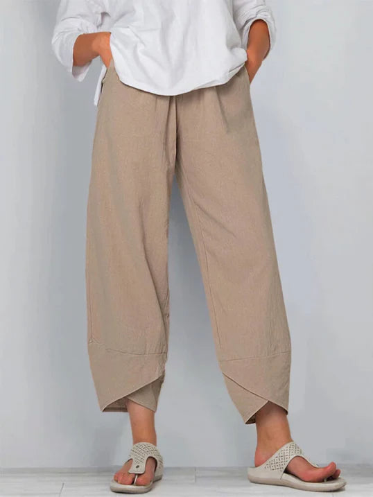 Pantalon femme | Coupe décontractée légèrement raccourcie 0
