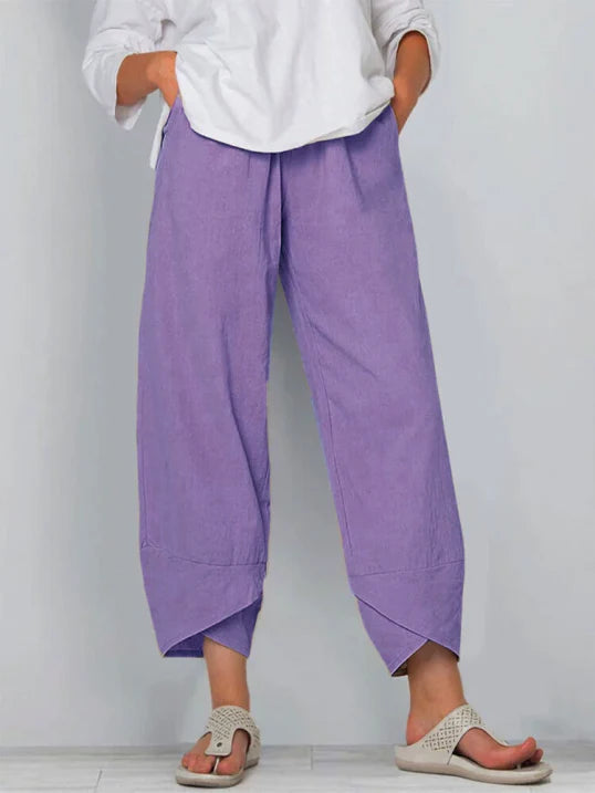 Pantalon femme | Coupe décontractée légèrement raccourcie 1