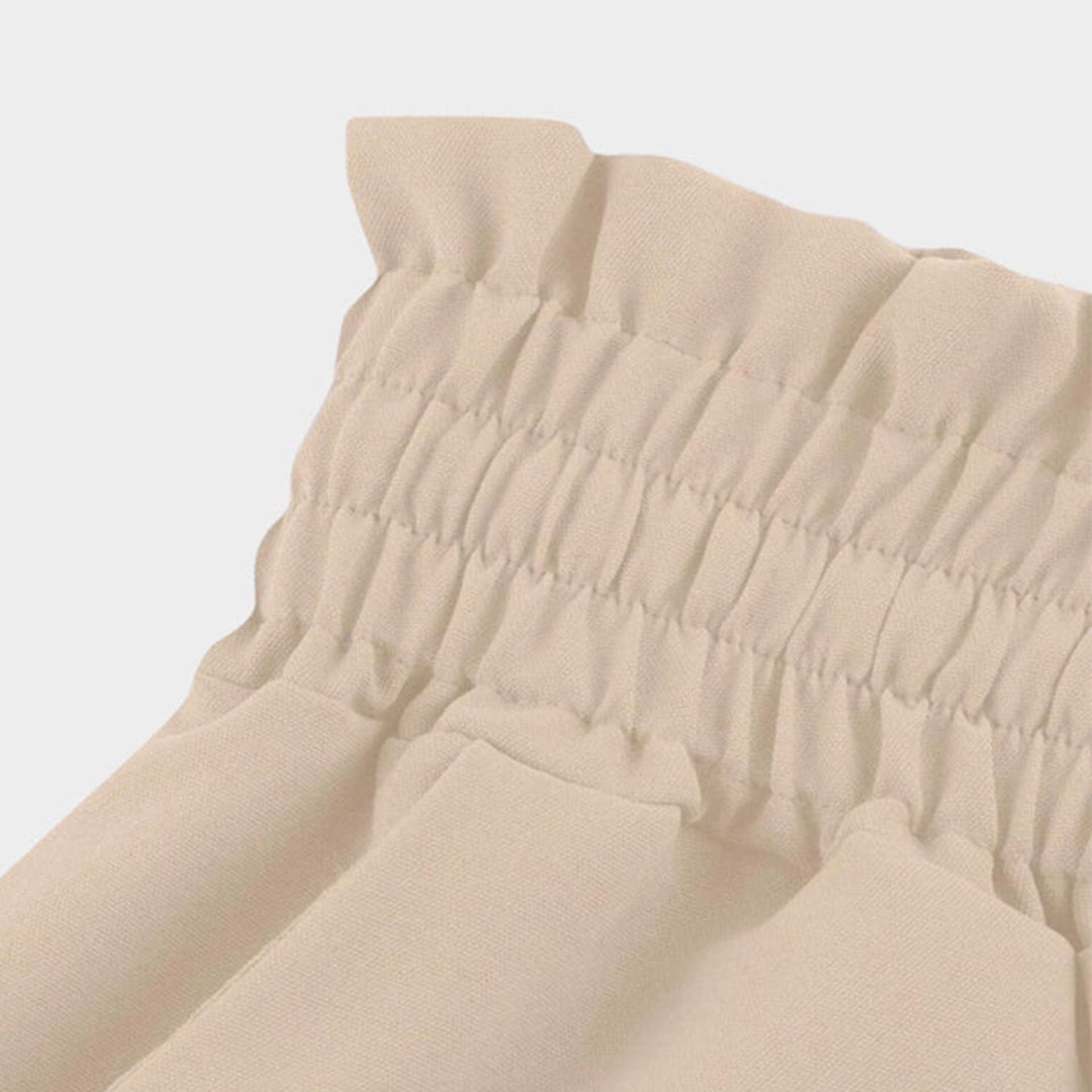 Pantalon palazzo en lin pour femme | Taille haute à nouer, jambes larges et poches 6
