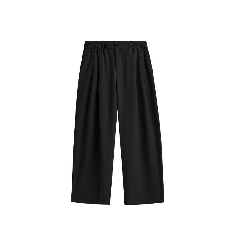 Pantalon palazzo en lin pour homme | Jambes larges, plis et cordon de serrage 8