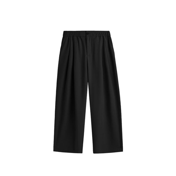 Pantalon palazzo en lin pour homme | Jambes larges, plis et cordon de serrage 8