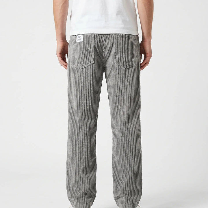 Pantalon pour homme | Pantalon en velours côtelé à taille élastique 2