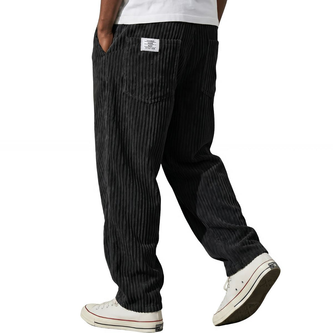 Pantalon pour homme | Pantalon en velours côtelé à taille élastique 6