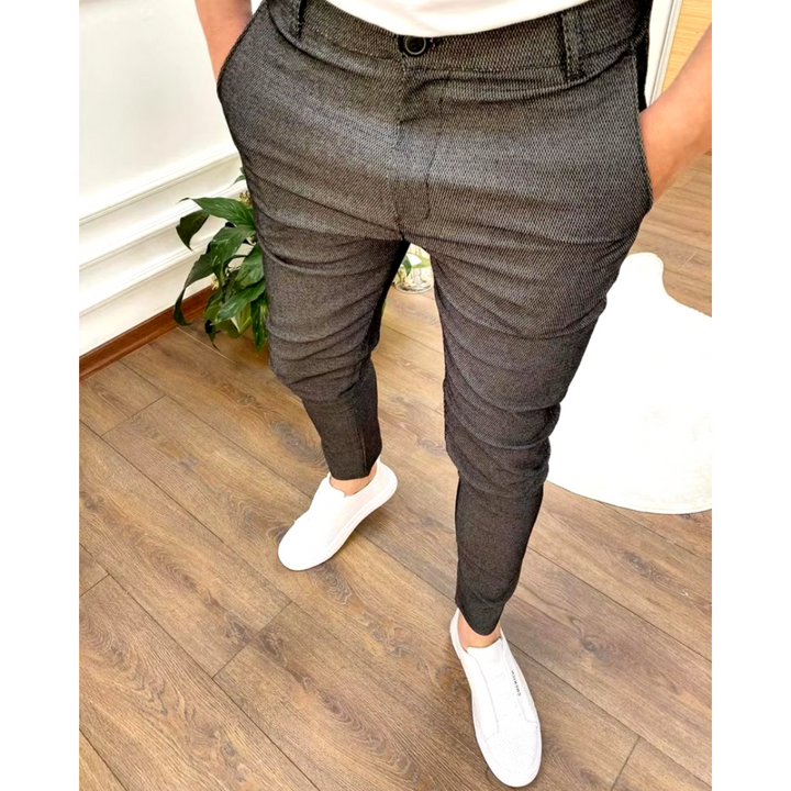 Pantalon slim pour homme | Matière extensible | Style décontracté élégant 4