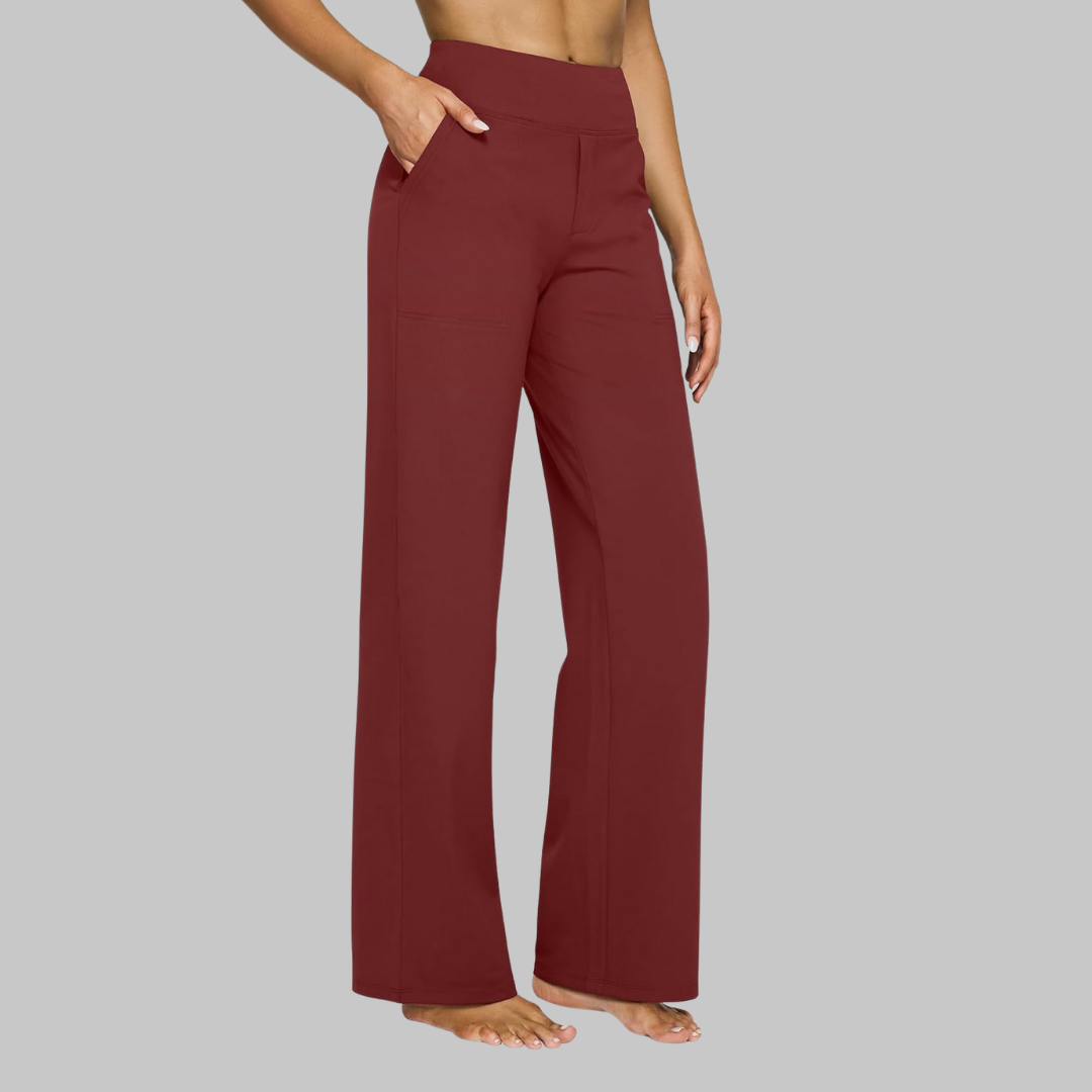 Pantalon stretch femme | Pantalon taille haute confortable au quotidien