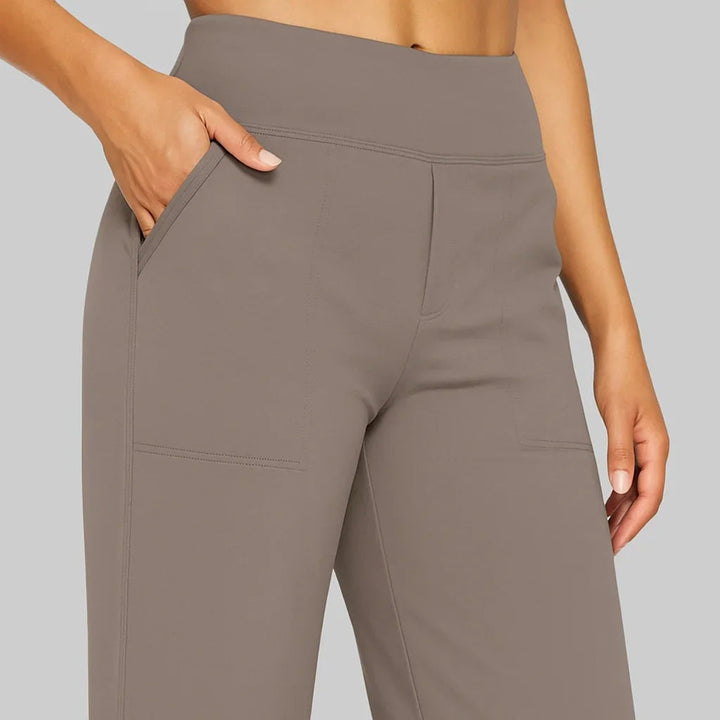 Pantalon stretch femme | Pantalon taille haute confortable au quotidien