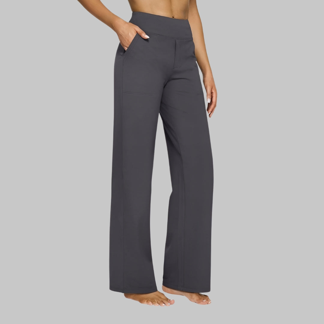 Pantalon stretch femme | Pantalon taille haute confortable au quotidien