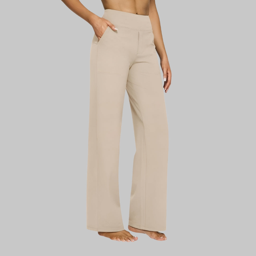 Pantalon stretch femme | Pantalon taille haute confortable au quotidien