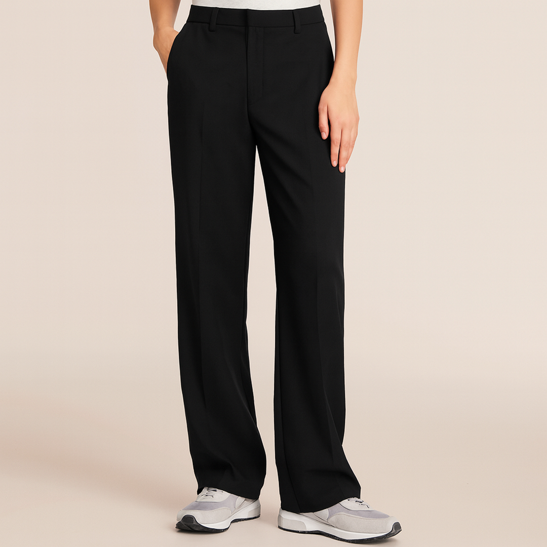 Pantalon taille haute pour femme | Coupe ample moderne