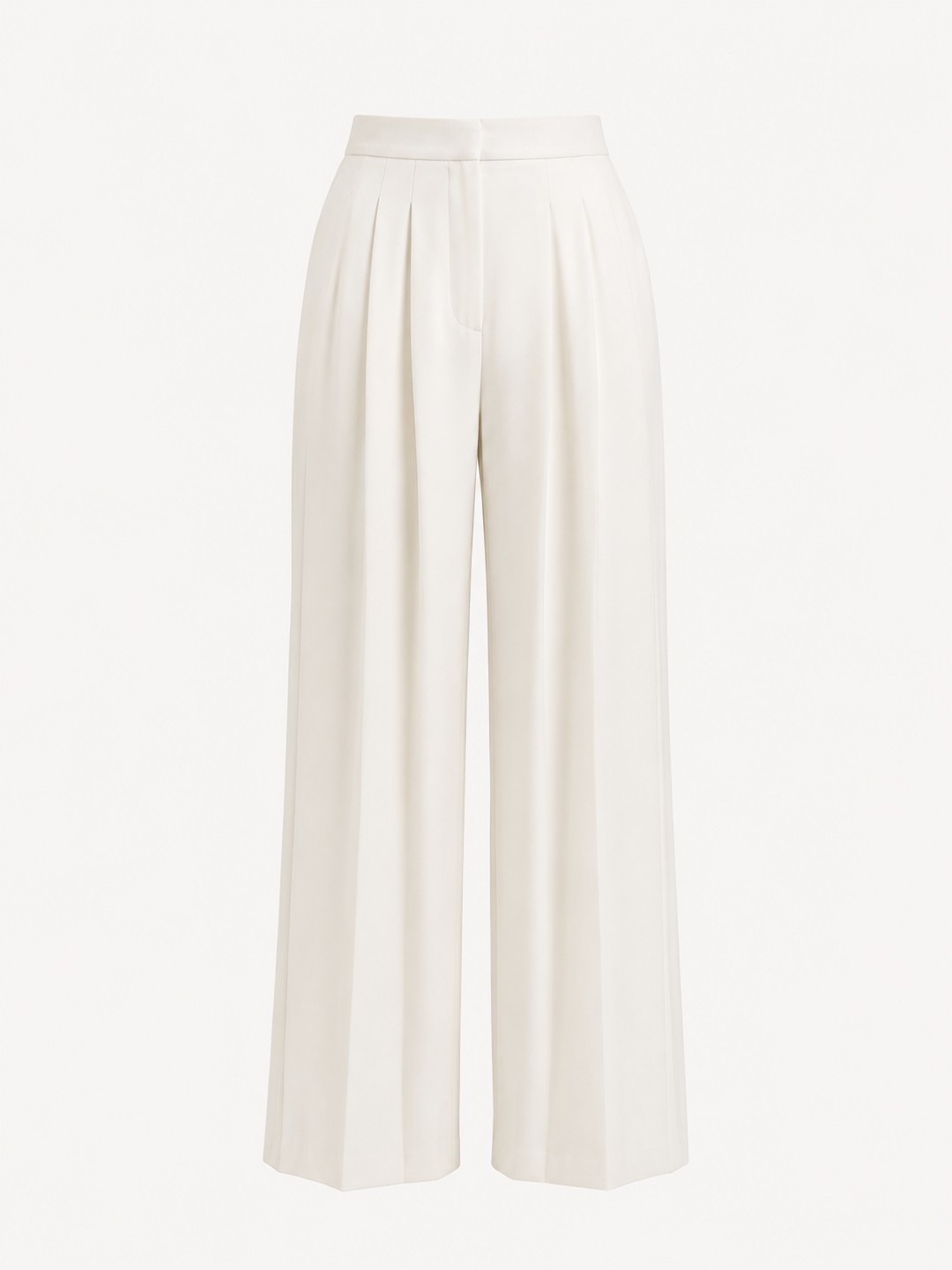 Pantalons pour femmes | Taille haute avec jambe large et plis 5