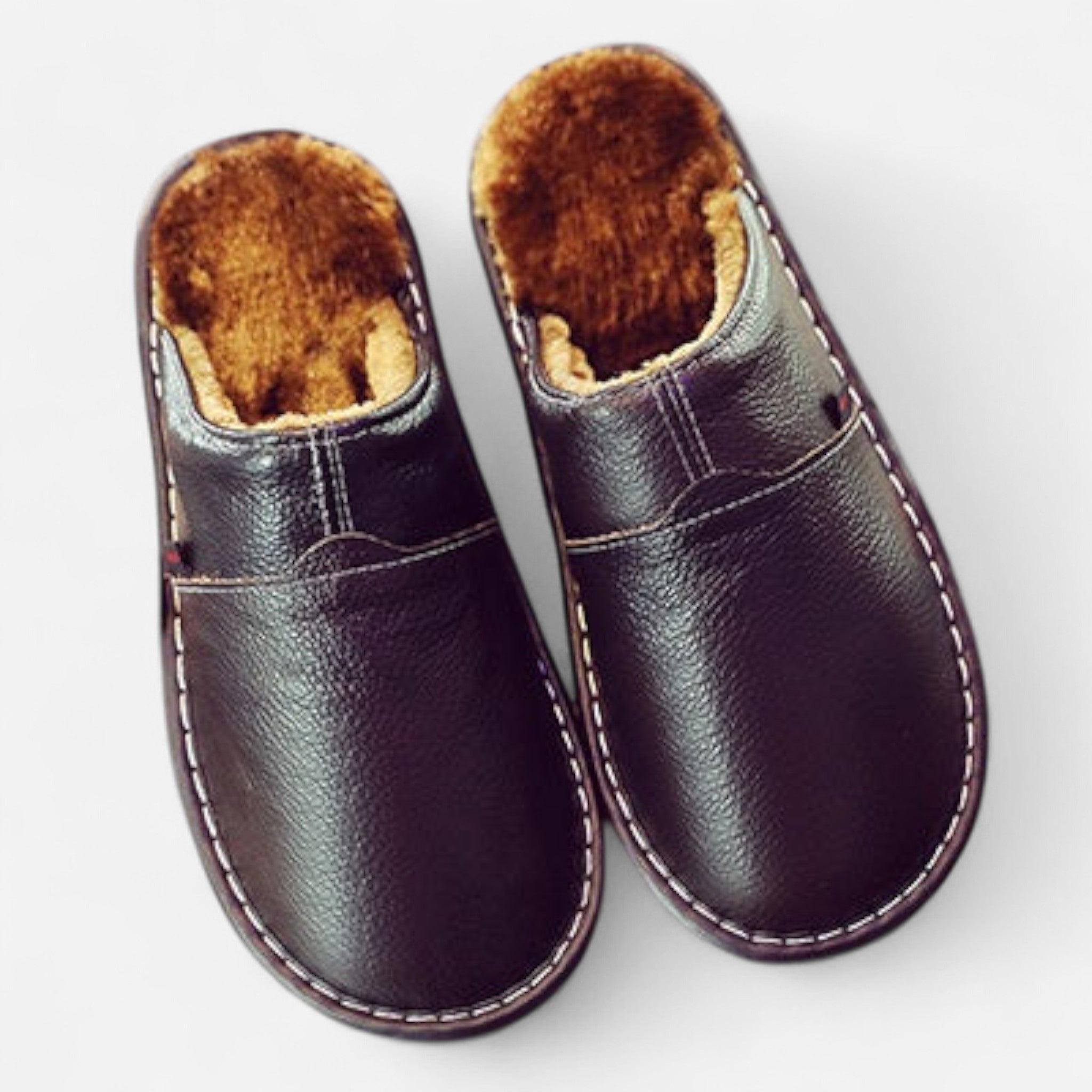 Pantoufles homme en cuir imperméable | Confort et élégance durable