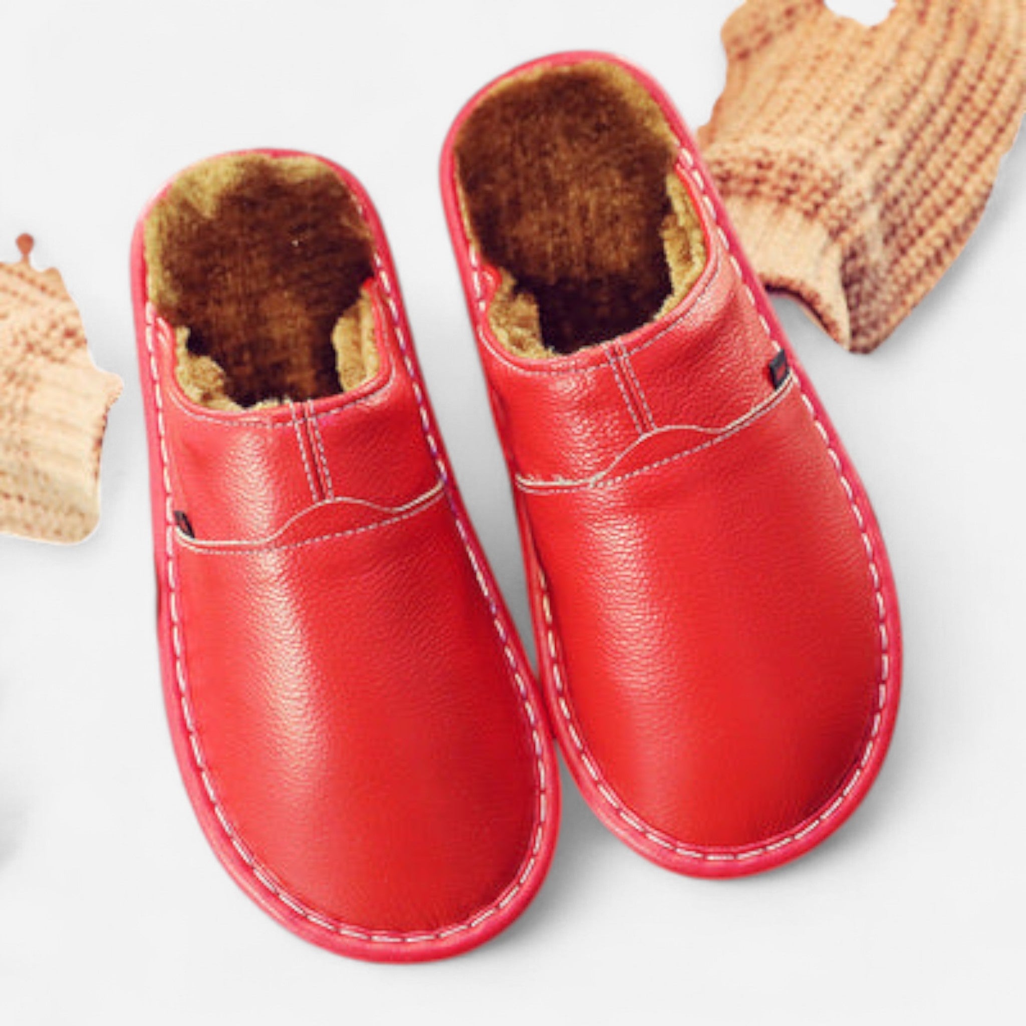 Pantoufles homme en cuir imperméable | Confort et élégance durable