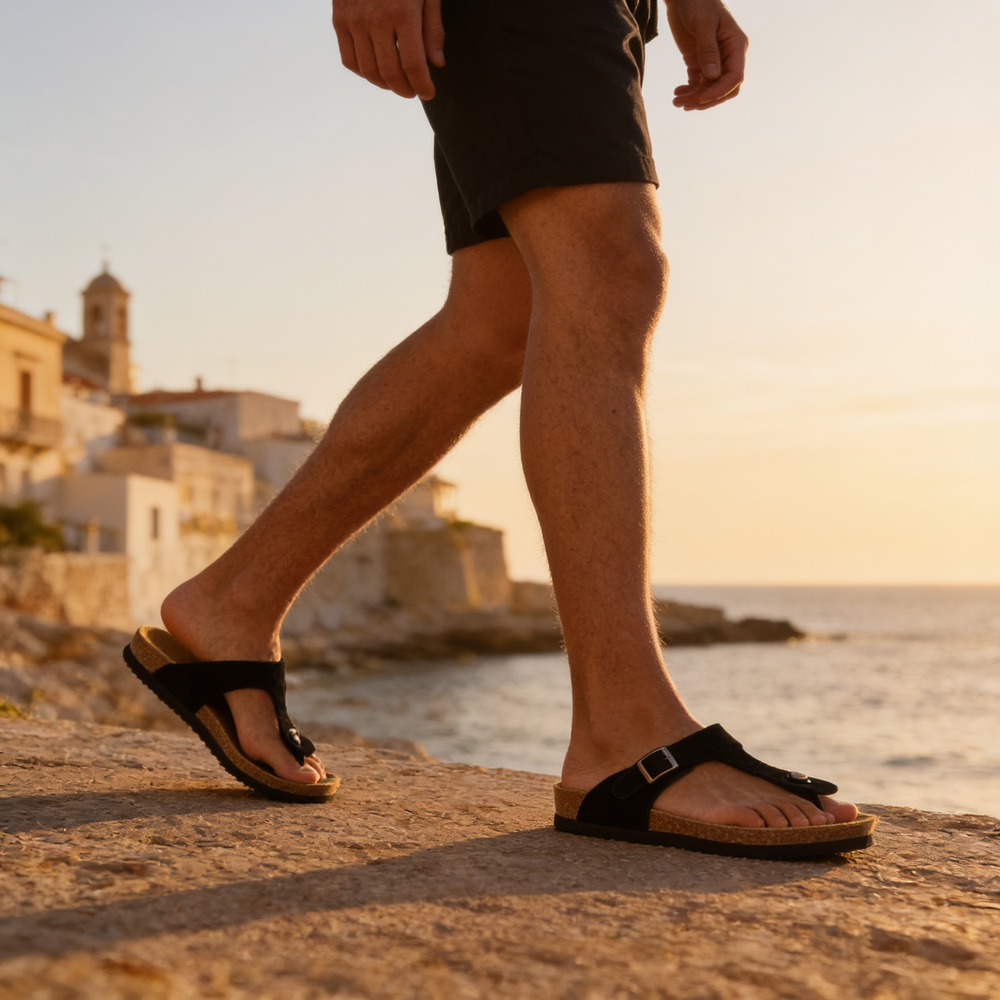 Pantoufles pour hommes avec boucle 1