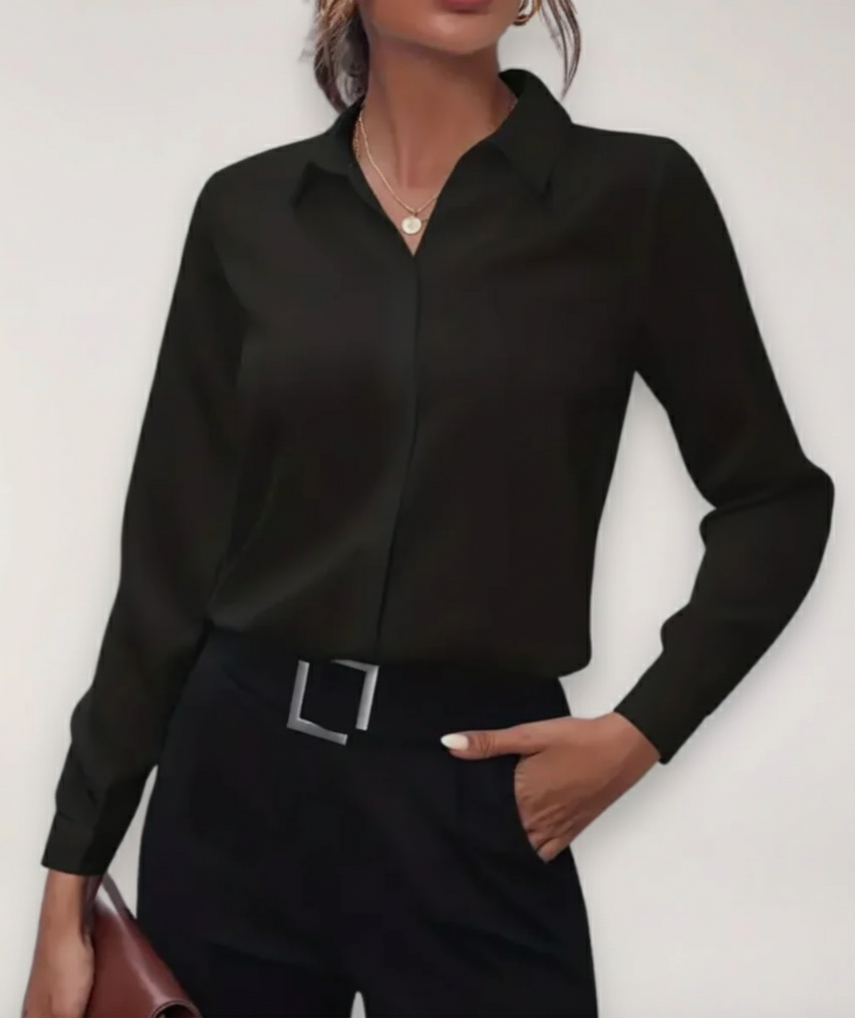 Patrycja | Chemisier boutonné ajusté pour femme 0
