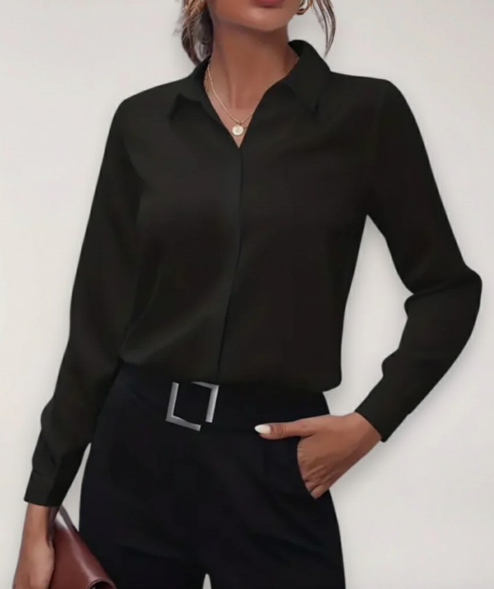 Patrycja | Chemisier boutonné ajusté pour femme 0