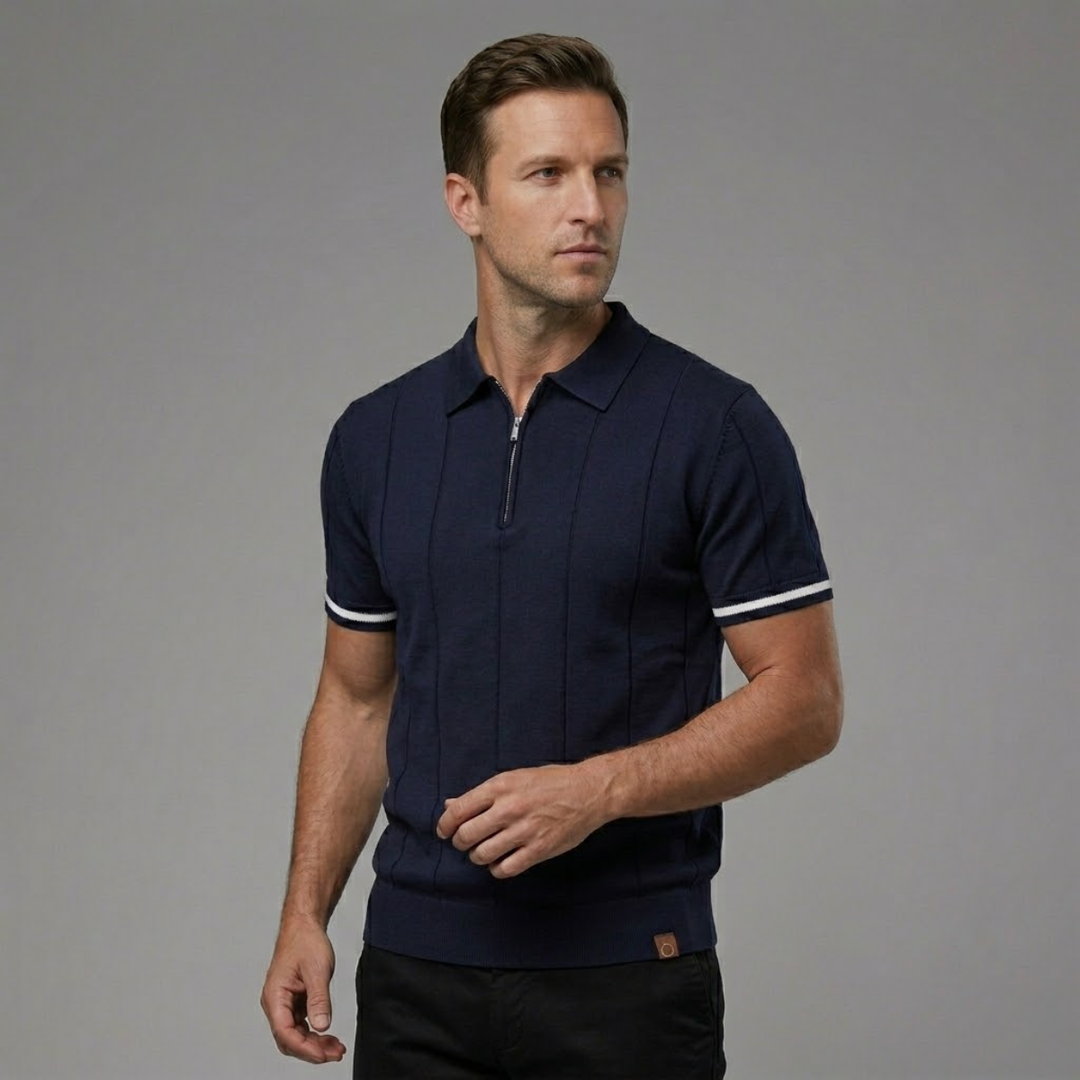 Polo Briarcliff pour homme à col zippé 8
