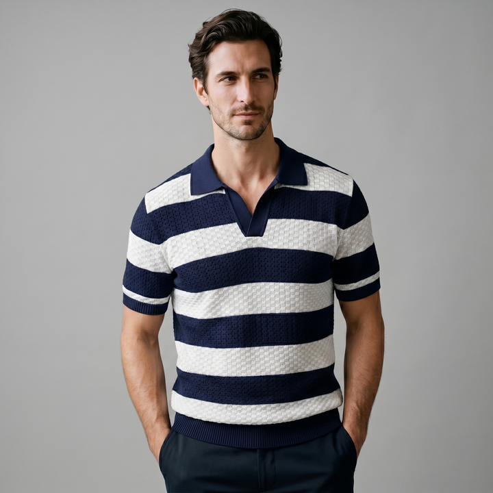 Polo à manches longues pour homme | Coupe classique avec col ouvert 1