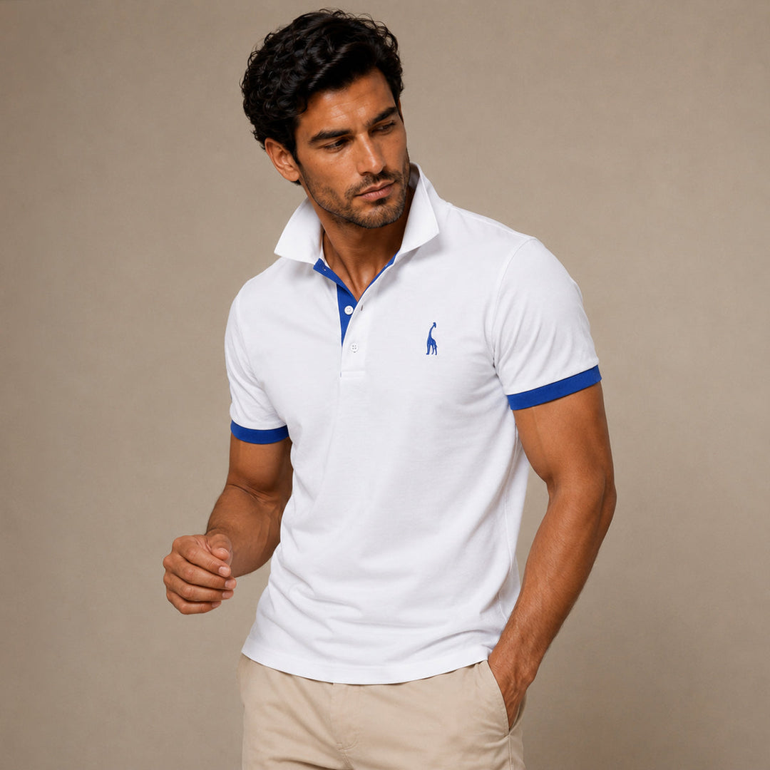 Polo homme poignets contrastés – Gaétan