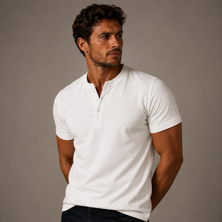 Polo d'été décontracté Henley pour homme Ashland 2