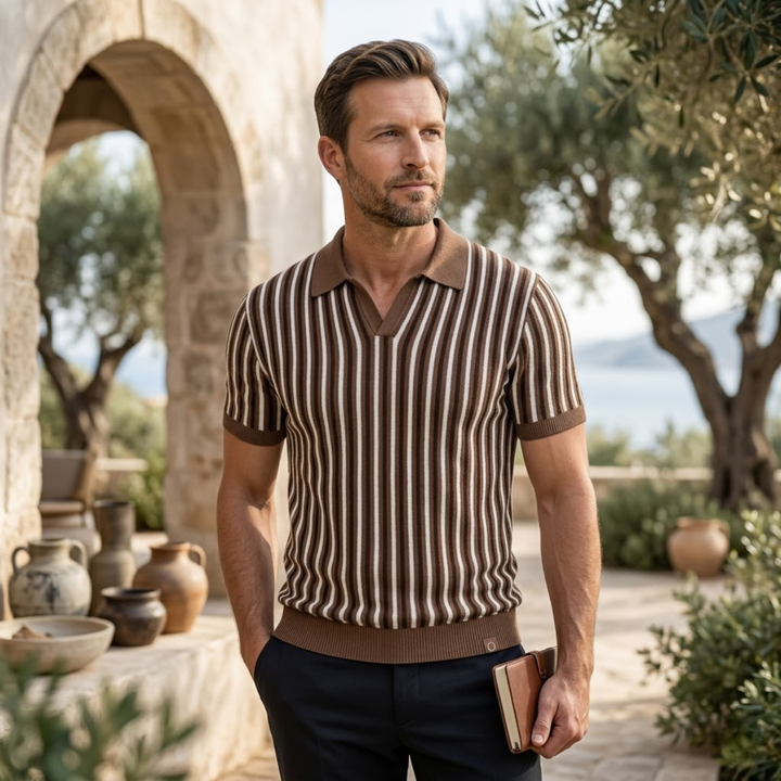 Polo élégant en maille pour homme Greenfield 7